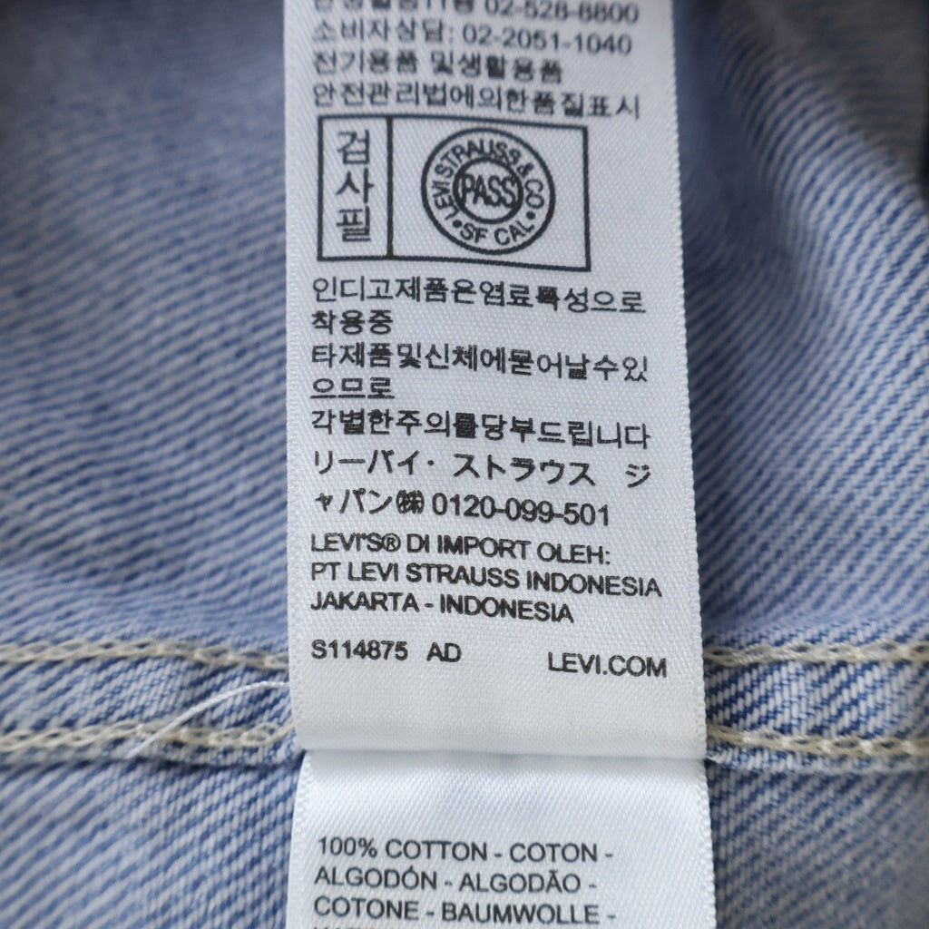 Levi's(リーバイス) Western Shirts Toy Story トイストーリー ジップアップ デニム ウェスタン長袖シャツ ロングスリーブ インディゴブルー PC9-0034P-0000