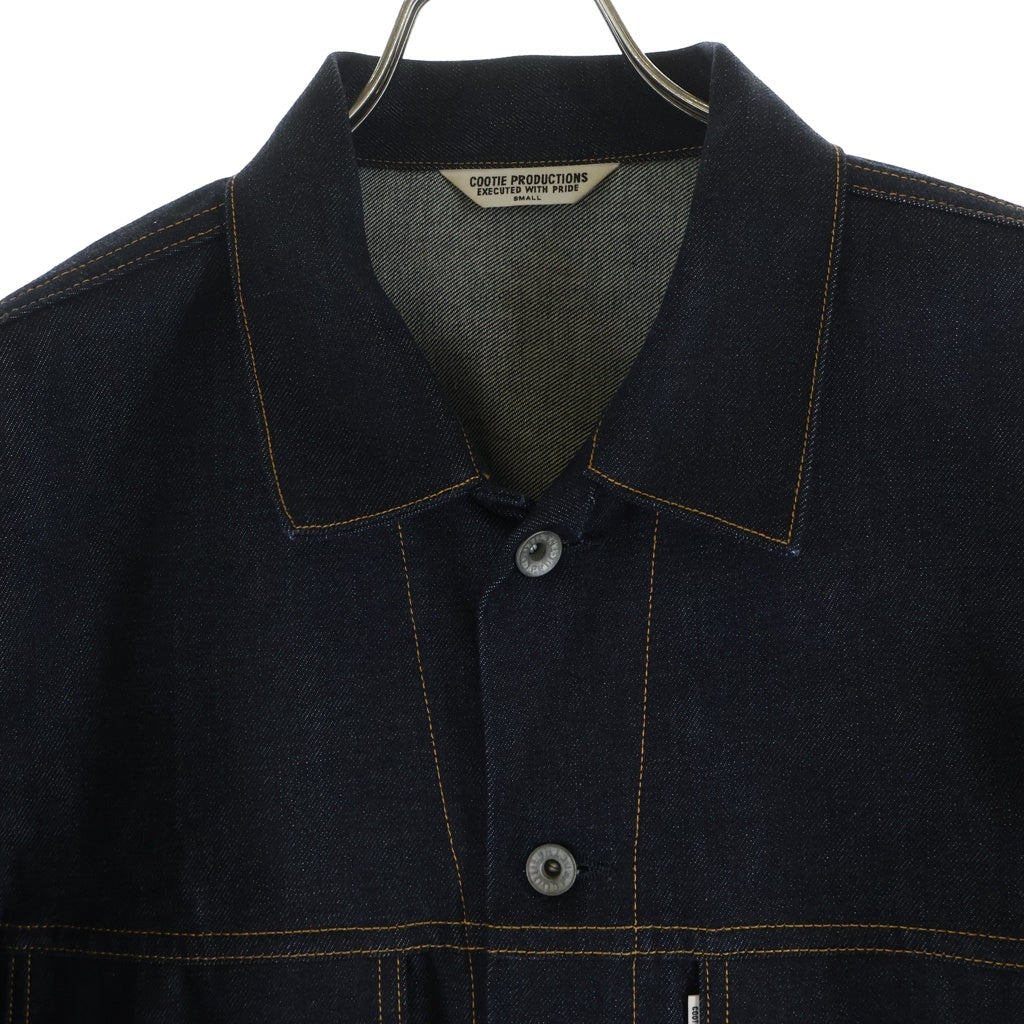 COOTIE PRODUCTIONS(クーティー プロダクションズ) 21SS RAZA DENIM JACKET オープンカラー デニムジャケット インディゴブルー