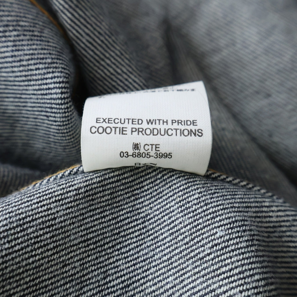 COOTIE PRODUCTIONS(クーティー プロダクションズ) 21SS RAZA DENIM JACKET オープンカラー デニムジャケット インディゴブルー