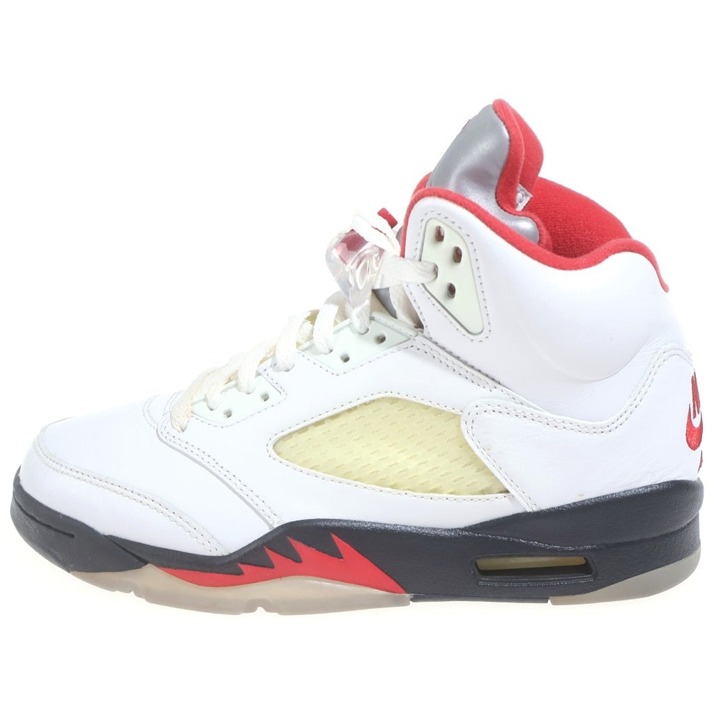 NIKE(ナイキ) AIR JORDAN 5 RETRO OG FIRE RED DA1911-102 エアジョーダン レトロ ファイアレッド ハイカットスニーカー ホワイト/レッド US7/25cm
