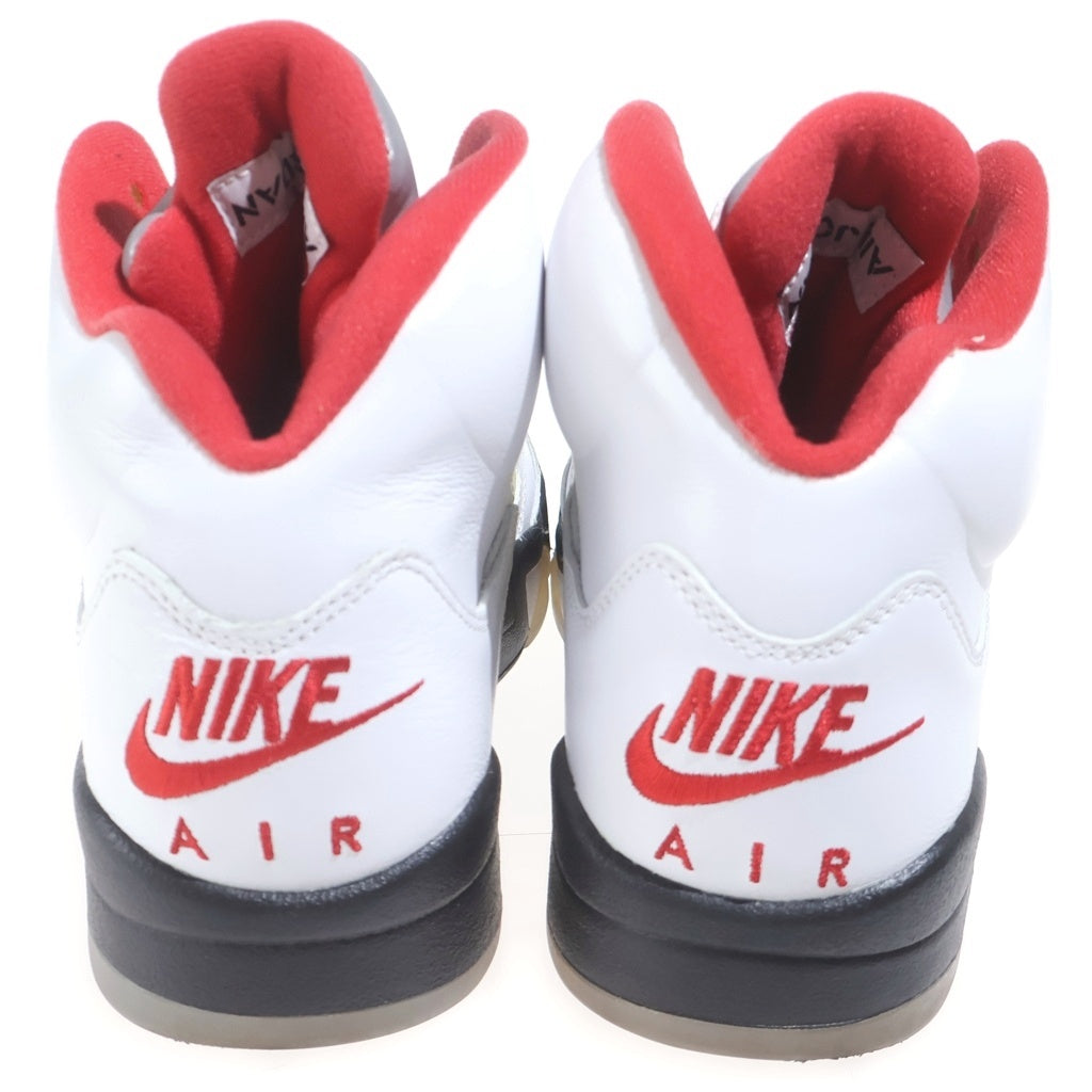 NIKE(ナイキ) AIR JORDAN 5 RETRO OG FIRE RED DA1911-102 エアジョーダン レトロ ファイアレッド ハイカットスニーカー ホワイト/レッド US7/25cm
