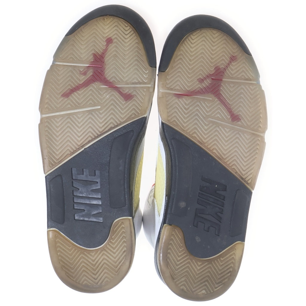 NIKE(ナイキ) AIR JORDAN 5 RETRO OG FIRE RED DA1911-102 エアジョーダン レトロ ファイアレッド ハイカットスニーカー ホワイト/レッド US7/25cm
