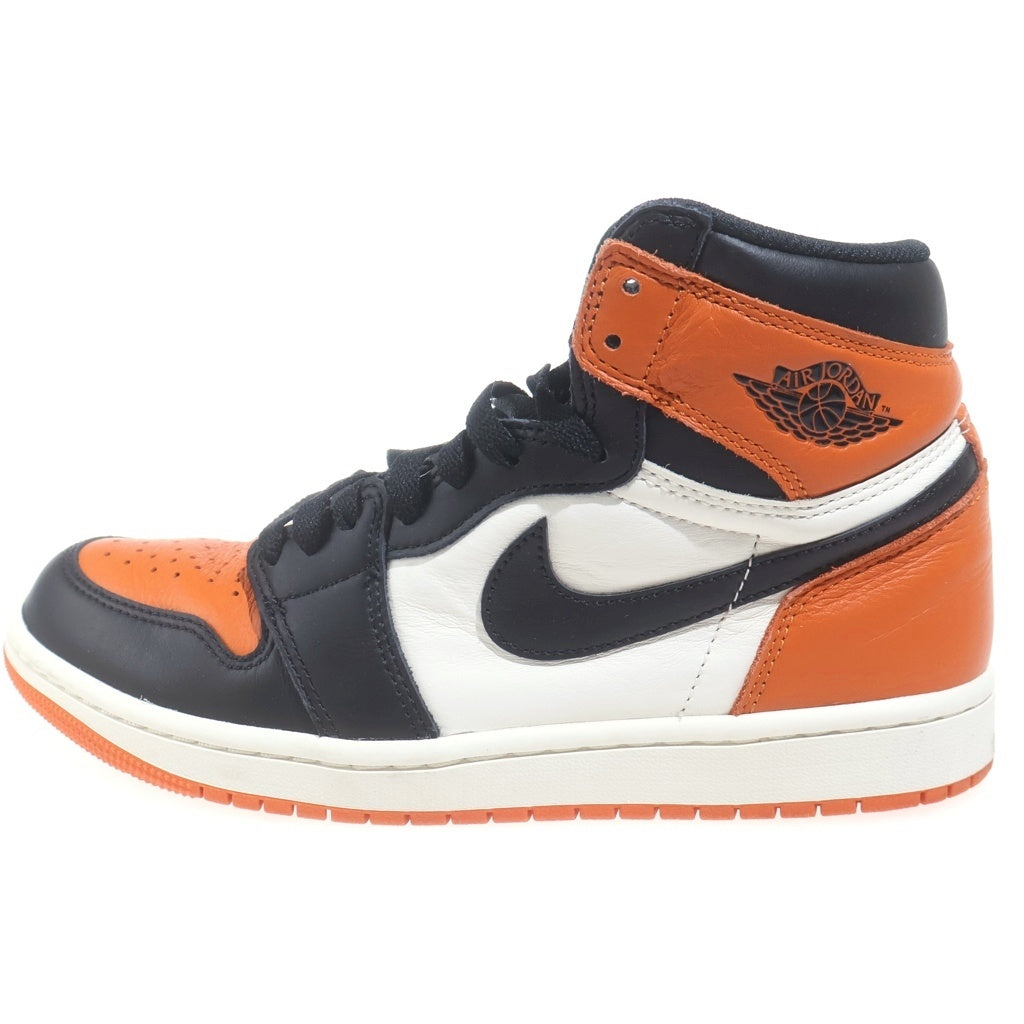 NIKE(ナイキ) AIR JORDAN 1 RETRO HIGH OG DZ5485-008 エアジョーダン 1 レトロ ハイカットスニーカー オレンジ/ブラック/ホワイト US7/25cm レディース