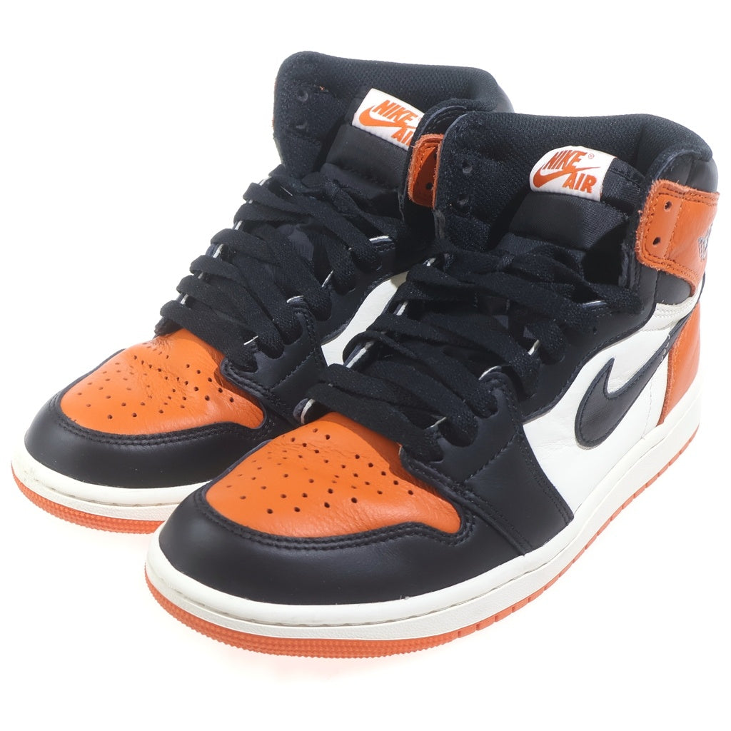 NIKE(ナイキ) AIR JORDAN 1 RETRO HIGH OG DZ5485-008 エアジョーダン 1 レトロ ハイカットスニーカー オレンジ/ブラック/ホワイト US7/25cm レディース