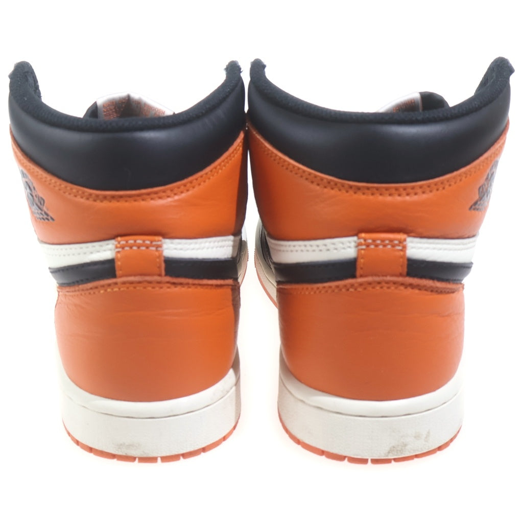 NIKE(ナイキ) AIR JORDAN 1 RETRO HIGH OG DZ5485-008 エアジョーダン 1 レトロ ハイカットスニーカー オレンジ/ブラック/ホワイト US7/25cm レディース