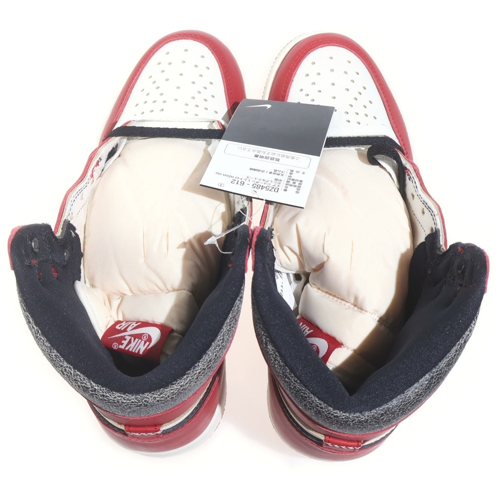 NIKE(ナイキ) AIR JORDAN 1 HIGH OG CHICAGO LOST & FOUND DZ5485-612 エアジョーダン1 シカゴ ロストアンドファウンド ハイカットスニーカー レッド/ホワイト US7/25cm