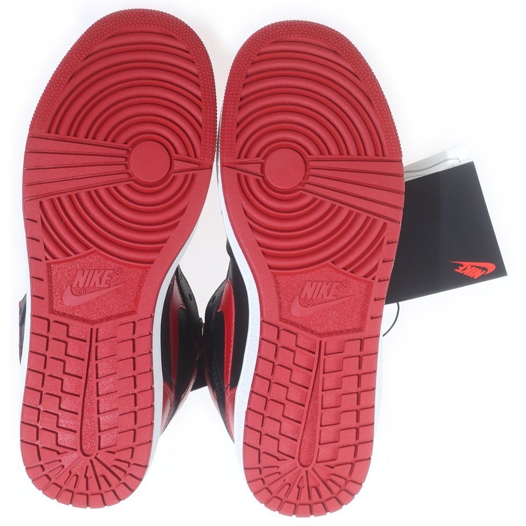 NIKE(ナイキ) AIR JORDAN 1 HIGH 85 BRED HV6674-067 エアジョーダン1 85 ブレッド ハイカットスニーカー ブラック/レッド US7/25cm