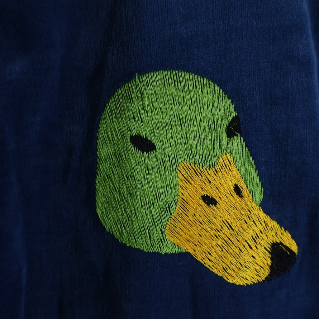 HUMAN MADE(ヒューマンメイド) YOKOSUKA JACKET ヨコスカ リバーシブル ロゴ刺繍 スーベニアジャケット ブルー/ピンク