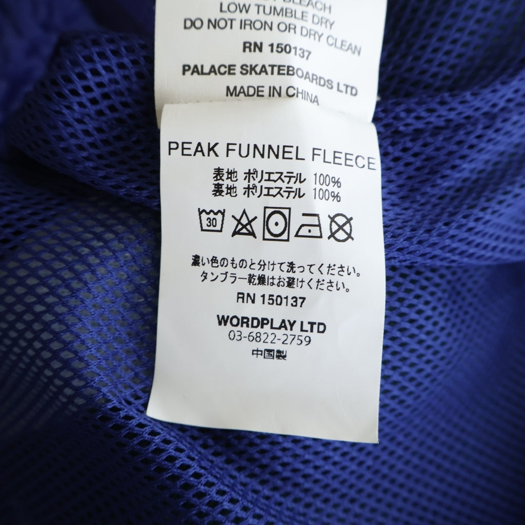 Palace Skateboards(パレススケートボーズ) Peak Funnel Fleece パーク ファンネル ボアフリースジャケット ブルー