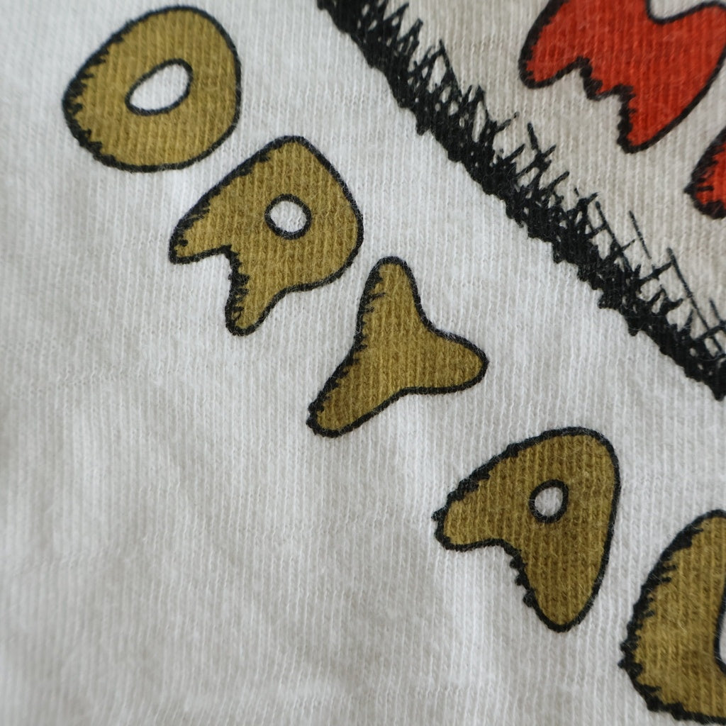 HUMAN MADE(ヒューマンメイド) ×KAWS カウズ フロントロゴプリント クルーネック半袖Tシャツ カットソー ホワイト