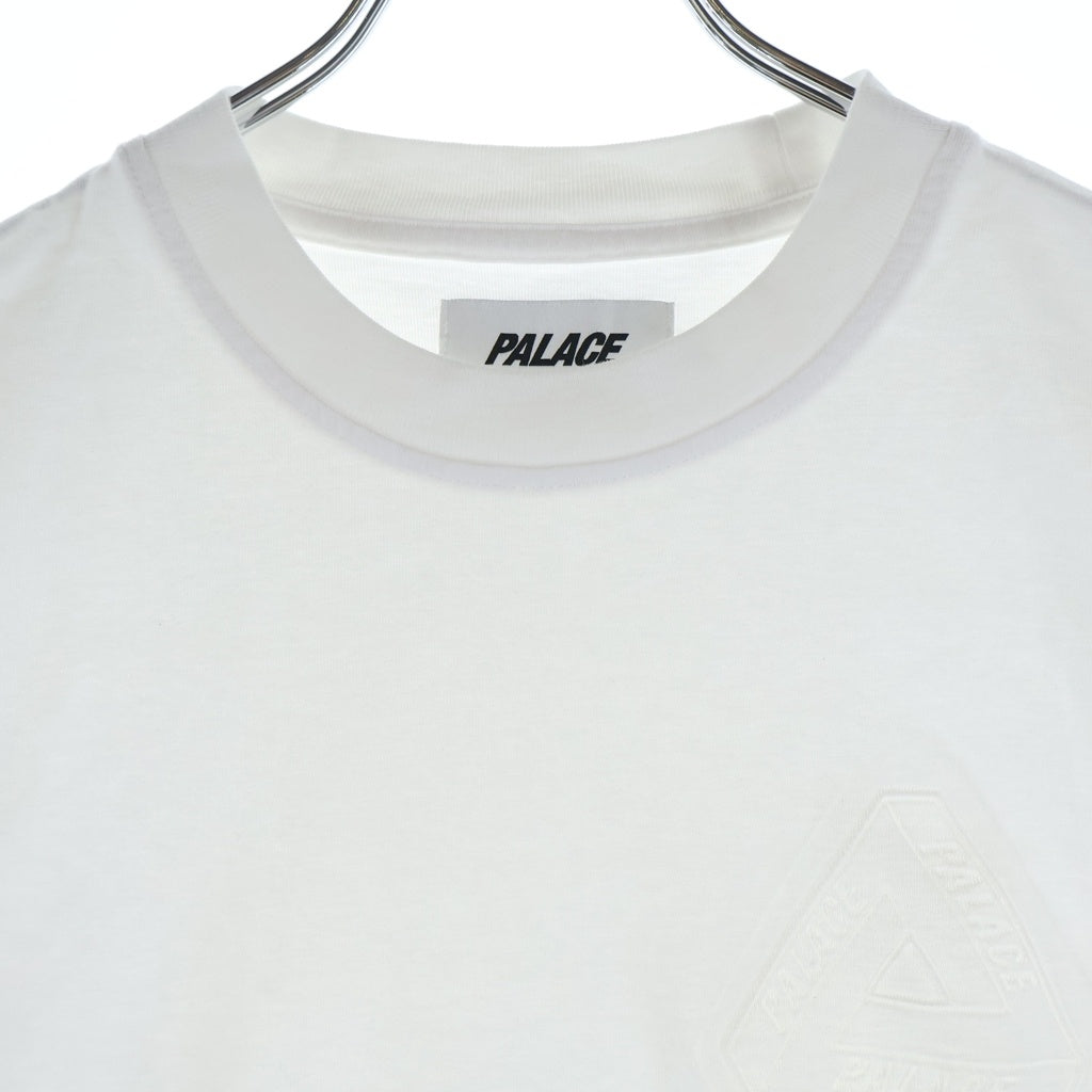Palace Skateboards(パレススケートボーズ) 22SS TRI-FERG EMBOSSED T-SHIRT 両面エンボスロゴ クルーネック半袖Tシャツ カットソー ホワイト