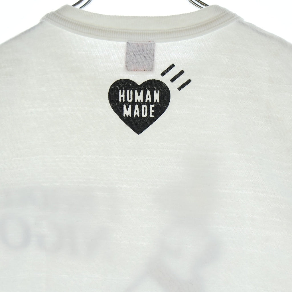 HUMAN MADE(ヒューマンメイド) 22SS I Know Nigo ロゴプリント クルーネック半袖Tシャツ カットソー ホワイト