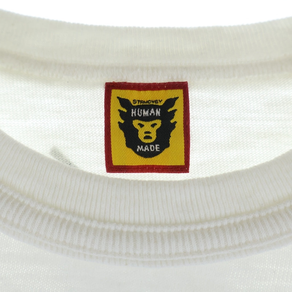 HUMAN MADE(ヒューマンメイド) 22SS I Know Nigo ロゴプリント クルーネック半袖Tシャツ カットソー ホワイト