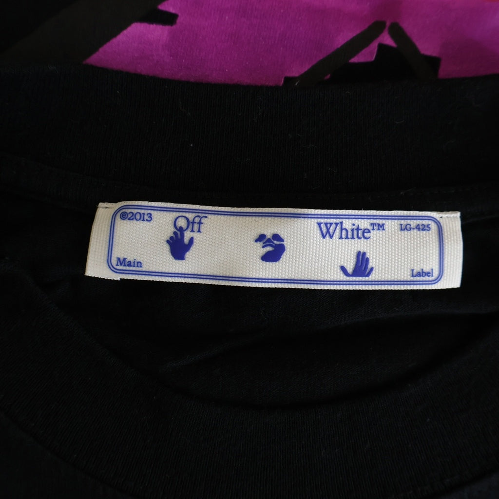 OFF-WHITE(オフホワイト) MARKER S/S OVER TEE バックアロー マーカー クルーネック 半袖Tシャツ カットソー ブラック OMAA038R21JER002