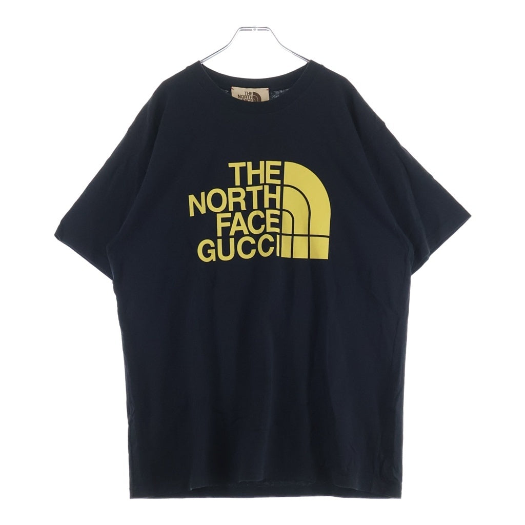 GUCCI(グッチ) ×THE NORTH FACE Oversize T-Shirt ザノースフェイス オーバーサイズ クルーネック 半袖Tシャツ カットソー ブラック 616036 XJDCL