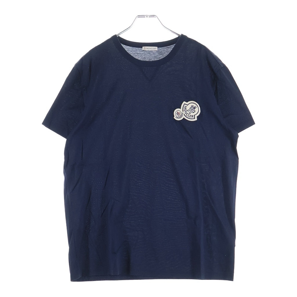 MONCLER(モンクレール) 20AW MAGLIA T-SHIRT ロゴワッペン クルーネック 半袖Tシャツ カットソー ネイビー F20918C78100