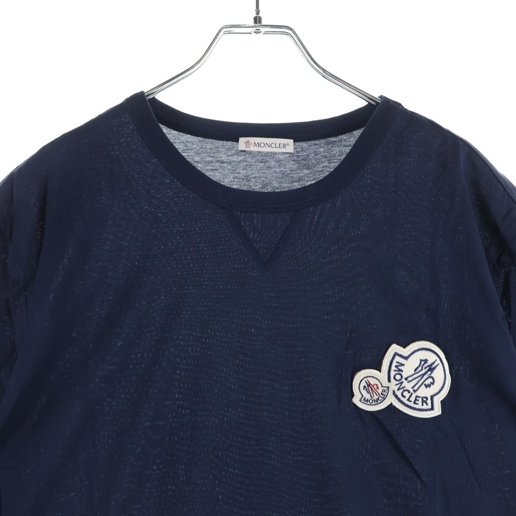 MONCLER(モンクレール) 20AW MAGLIA T-SHIRT ロゴワッペン クルーネック 半袖Tシャツ カットソー ネイビー F20918C78100