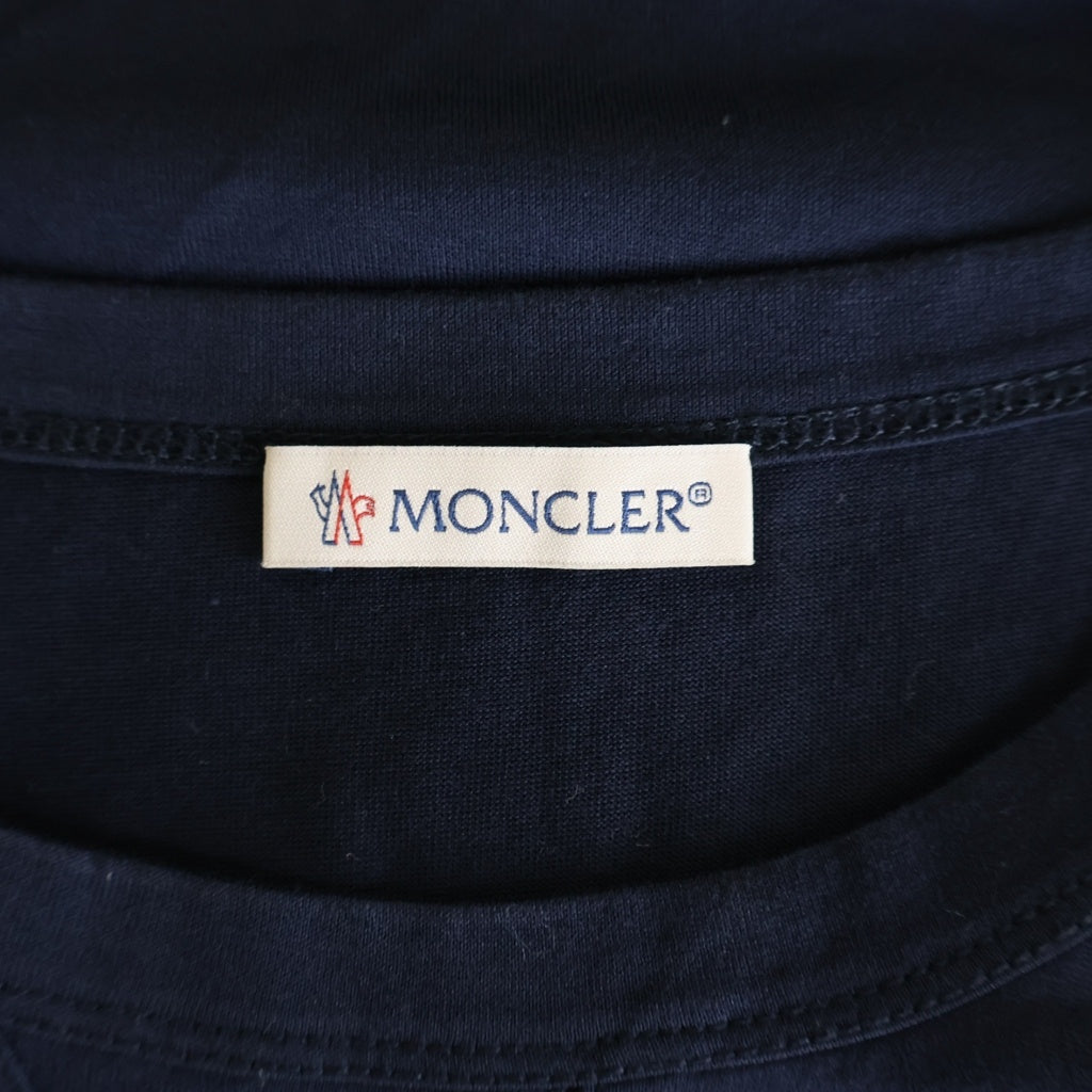 MONCLER(モンクレール) 20AW MAGLIA T-SHIRT ロゴワッペン クルーネック 半袖Tシャツ カットソー ネイビー F20918C78100