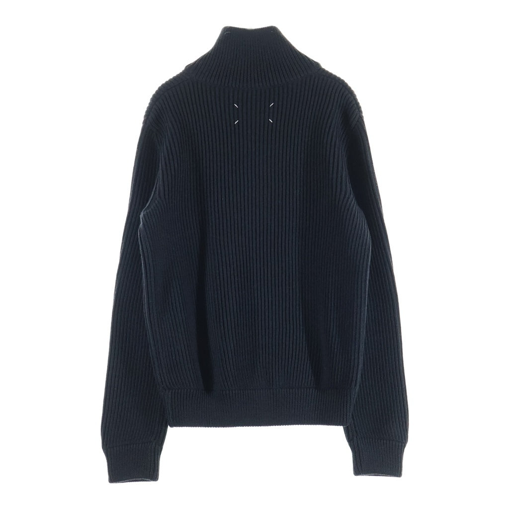 Maison Martin Margiela(メゾンマルタンマルジェラ) 05AW ここのえ期 DRIVER'S KNIT ジップアップ ドライバーズ ニット ブラック