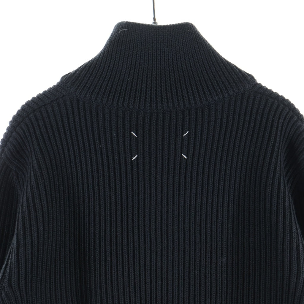 Maison Martin Margiela(メゾンマルタンマルジェラ) 05AW ここのえ期 DRIVER'S KNIT ジップアップ ドライバーズ ニット ブラック