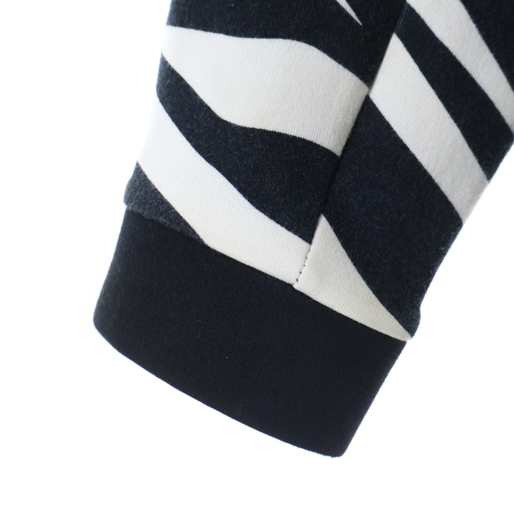 F.C.R.B./F.C.Real Bristol/FCRB(エフシーアールビー/エフシーレアルブリストル) 23AW VENTILATION HOODIE ゼブラ柄 ジップアップ ベンチレーションフーディー パーカー ブラック/ホワイト FCRB-232037