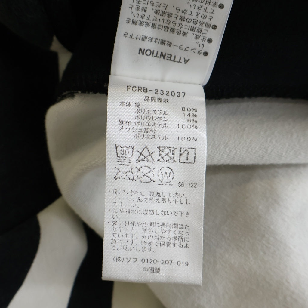 F.C.R.B./F.C.Real Bristol/FCRB(エフシーアールビー/エフシーレアルブリストル) 23AW VENTILATION HOODIE ゼブラ柄 ジップアップ ベンチレーションフーディー パーカー ブラック/ホワイト FCRB-232037