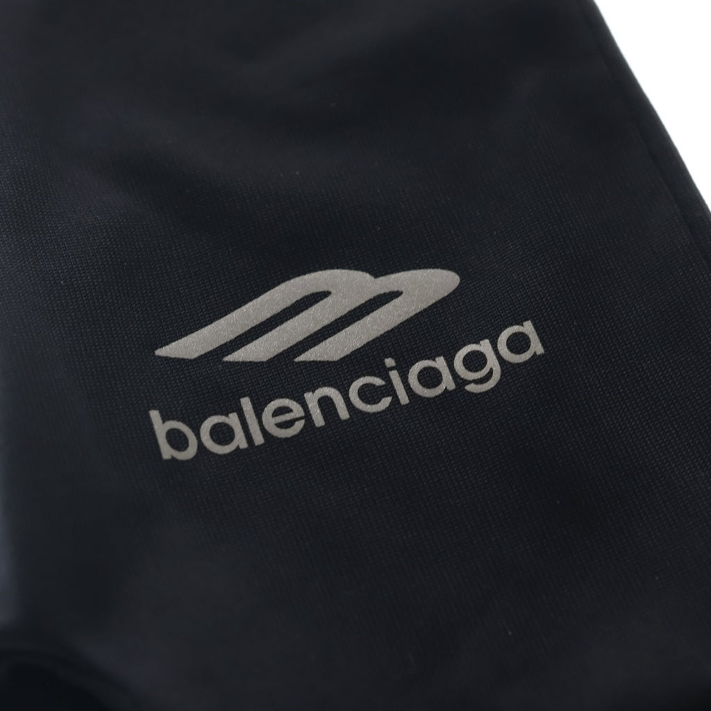 BALENCIAGA(バレンシアガ) ロゴプリント ストレッチグローブ 手袋 ブラック 773144 4D8B8 レディース