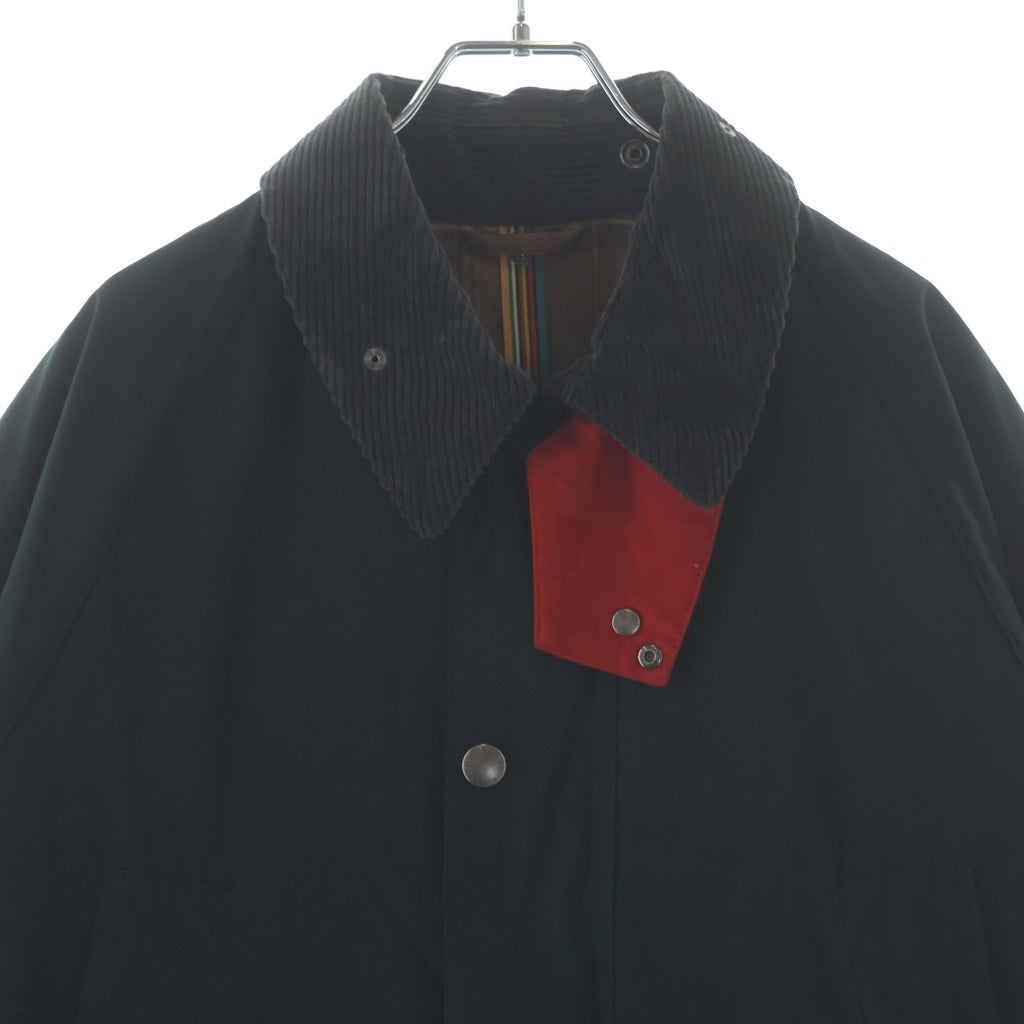 Paul Smith(ポールスミス) 25AW × Barbour Bedale 裏地チェック柄 スナップボタン ワックスジャケット カーキ MK253701 MCA1087