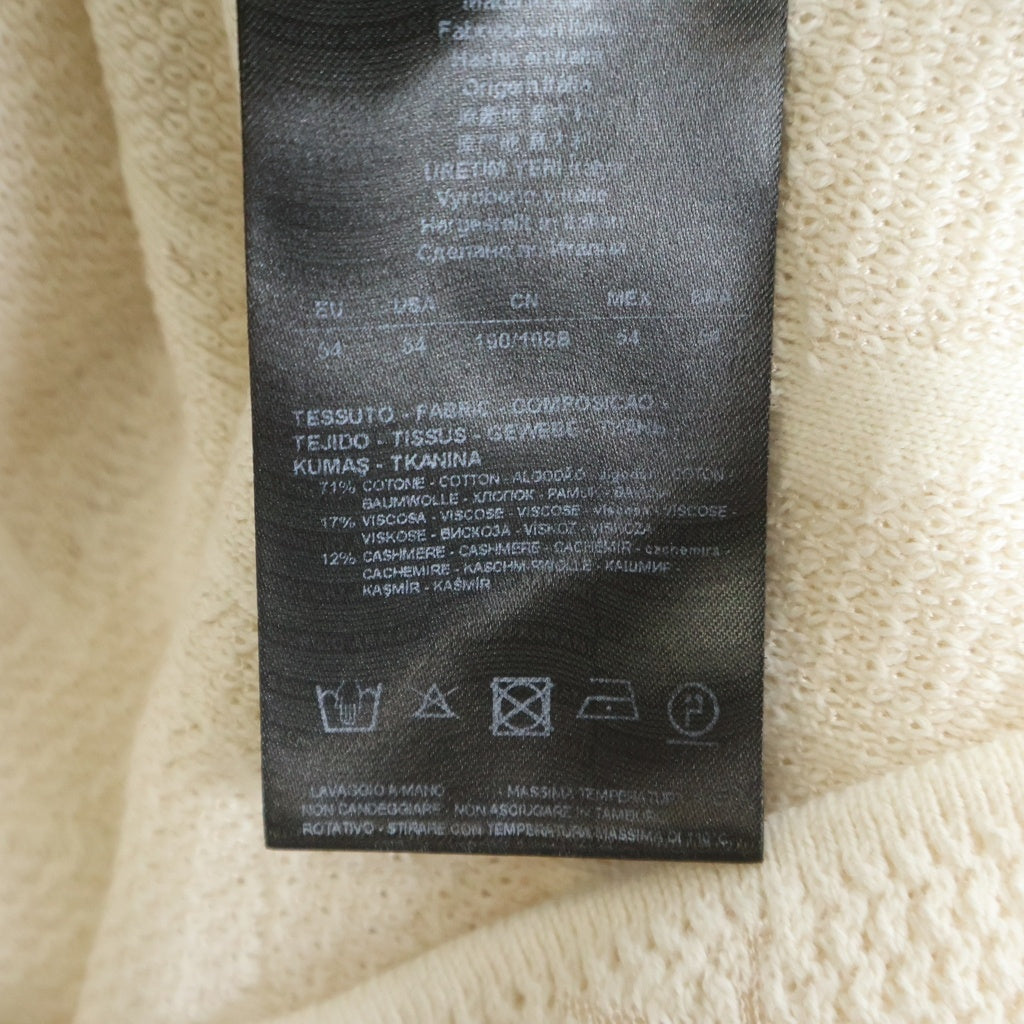 GIORGIO ARMANI(ジョルジオアルマーニ) ボタニカル柄 コットン クルーネック 長袖Tシャツ ホワイト 3LSM29 SM36Z
