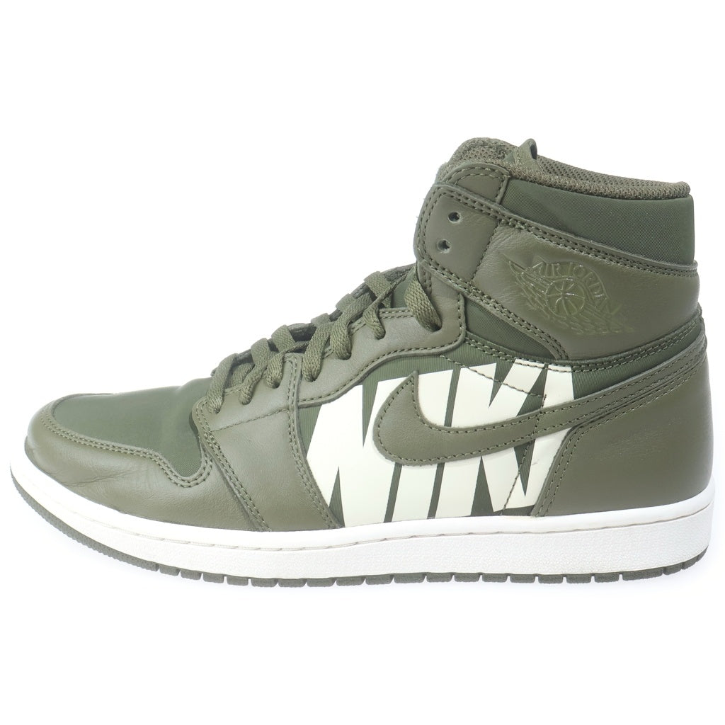 NIKE(ナイキ) AIR JORDAN 1 HIGH OLIVE CANVAS 555088-300 エアジョーダン1 ハイ オリーブキャンバス ハイカットスニーカー シューズ カーキ US10/28.0cm