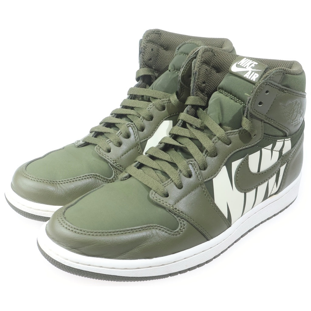 NIKE(ナイキ) AIR JORDAN 1 HIGH OLIVE CANVAS 555088-300 エアジョーダン1 ハイ オリーブキャンバス ハイカットスニーカー シューズ カーキ US10/28.0cm