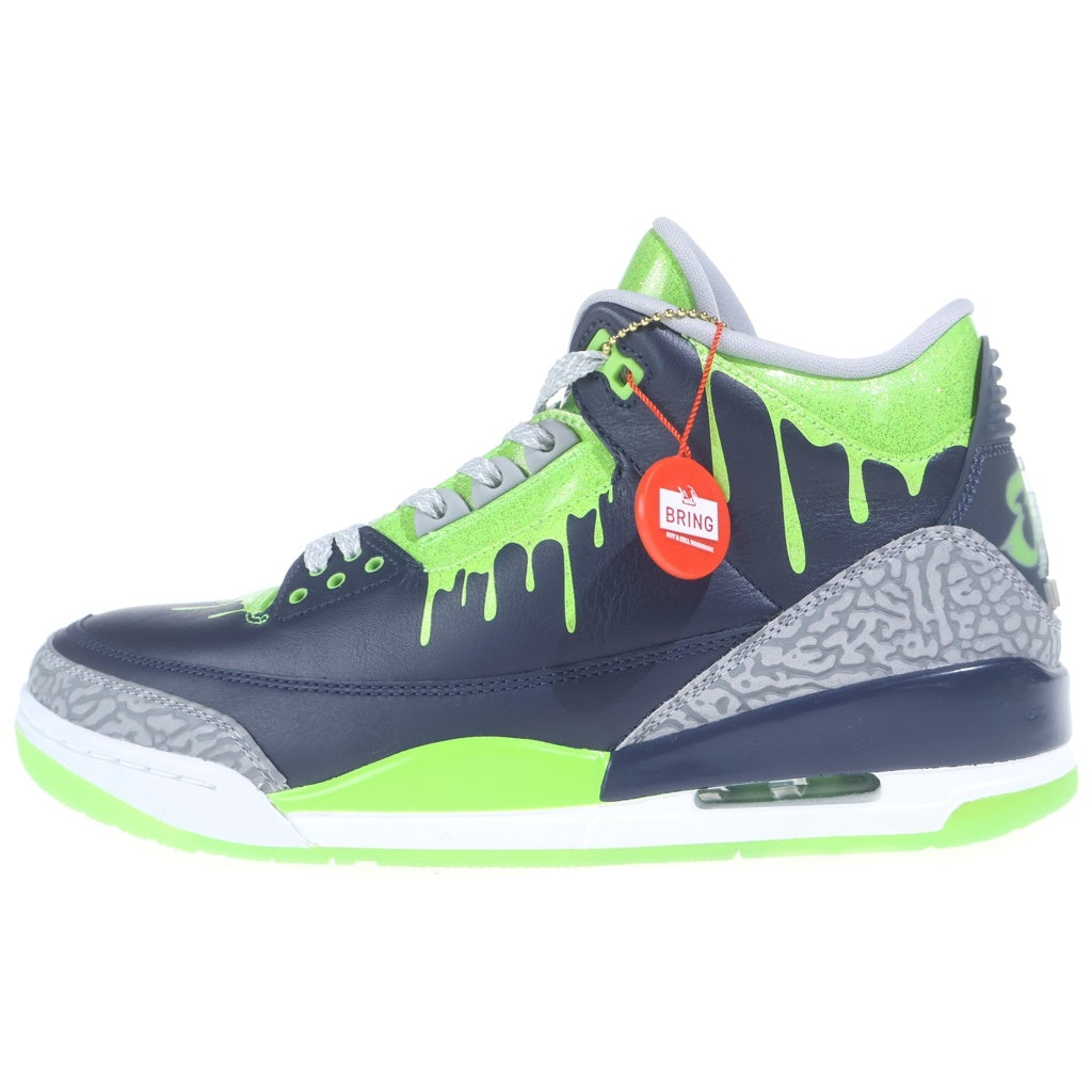 NIKE(ナイキ) AIR JORDAN 3 Doernbecher FZ3030-919 エアジョーダン3 ドーレンペッカー ミッドカットスニーカー シューズ ネイビー/グリーン US10/28.0cm