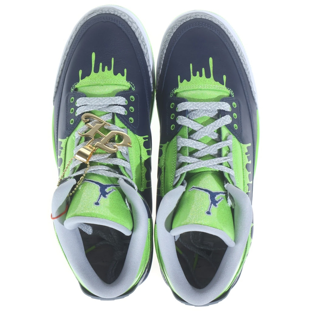 NIKE(ナイキ) AIR JORDAN 3 Doernbecher FZ3030-919 エアジョーダン3 ドーレンペッカー ミッドカットスニーカー シューズ ネイビー/グリーン US10/28.0cm