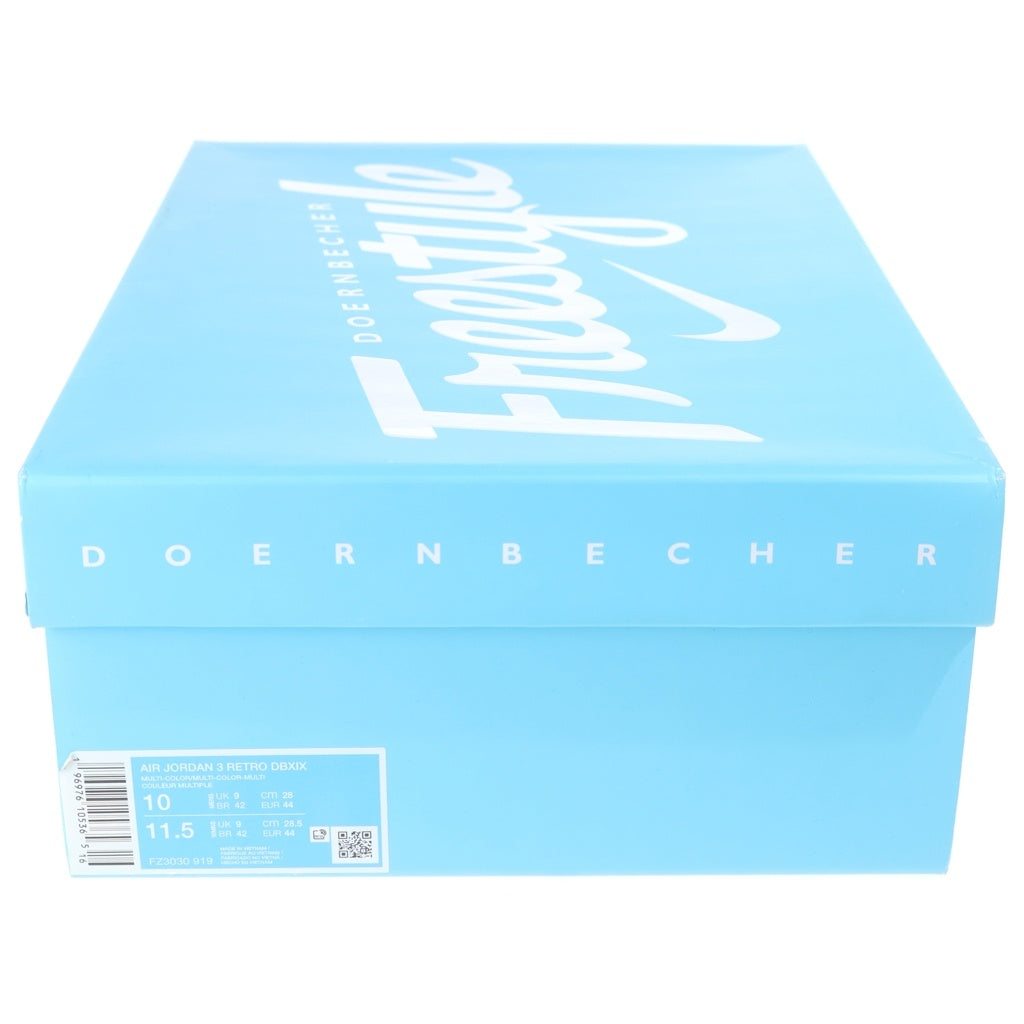 NIKE(ナイキ) AIR JORDAN 3 Doernbecher FZ3030-919 エアジョーダン3 ドーレンペッカー ミッドカットスニーカー シューズ ネイビー/グリーン US10/28.0cm