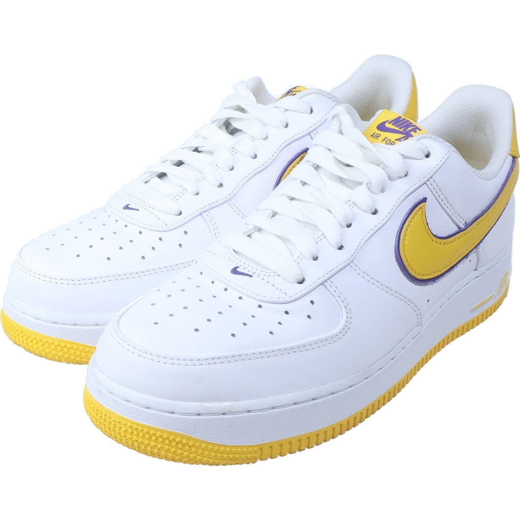 NIKE(ナイキ) × Kobe Bryant AIR FORCE 1 LOW RETRO QS KB FZ1151-100 × コービーブライアント エアフォース1 ロー レトロ ローカットスニーカー シューズ ホワイト/イエロー US10/28.0cm