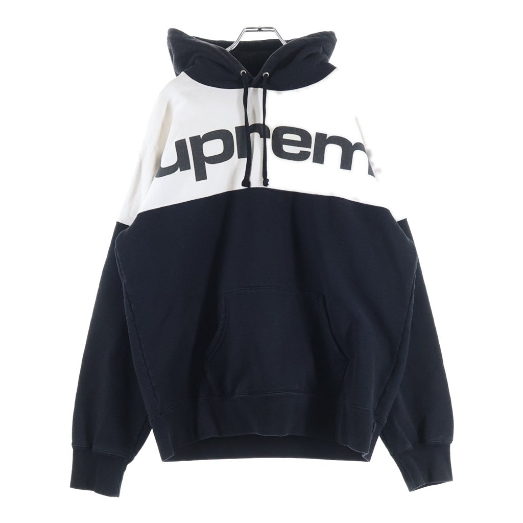 SUPREME(シュプリーム) 17AW Blocked Hooded Sweatshirt ブロックド フーディー スウェットパーカー ブラック/ホワイト