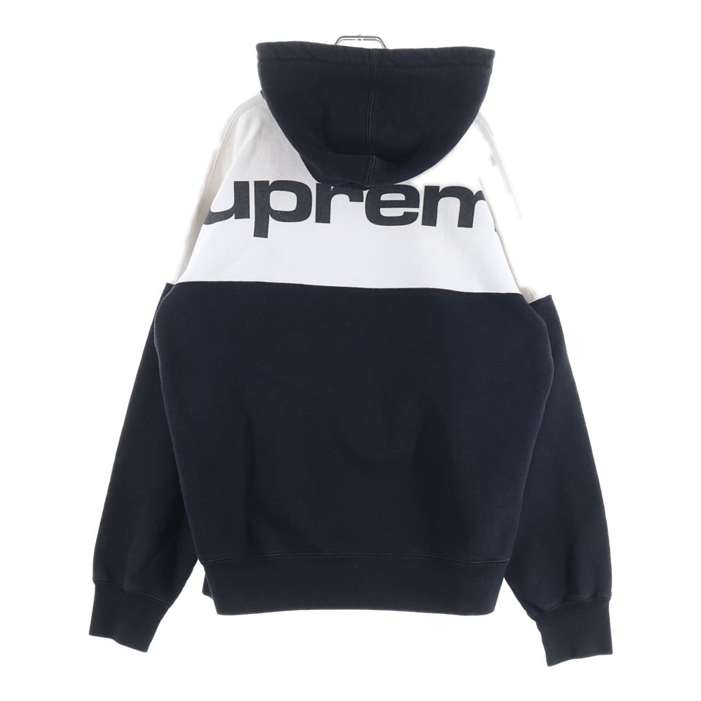 SUPREME(シュプリーム) 17AW Blocked Hooded Sweatshirt ブロックド フーディー スウェットパーカー ブラック/ホワイト