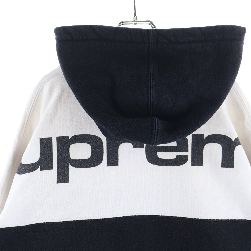 SUPREME(シュプリーム) 17AW Blocked Hooded Sweatshirt ブロックド フーディー スウェットパーカー ブラック/ホワイト