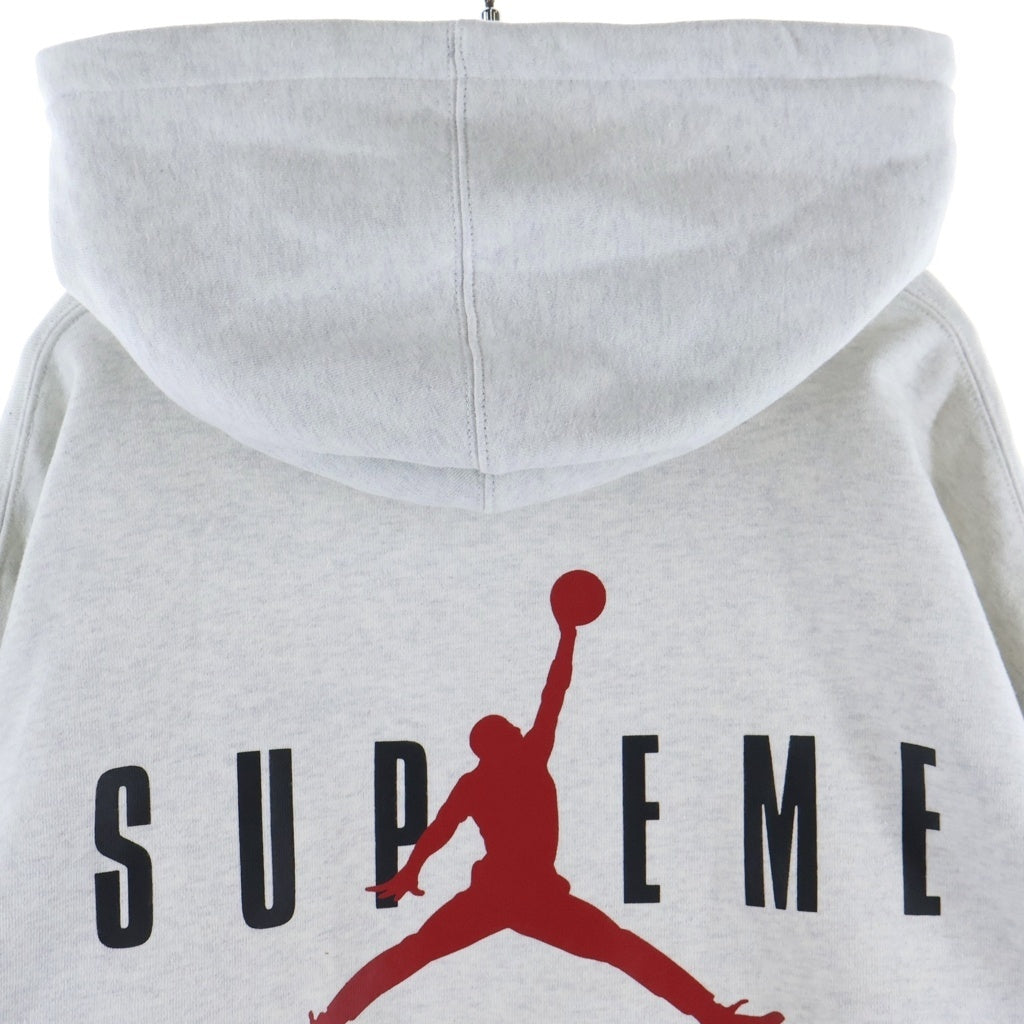 SUPREME(シュプリーム) 24SS ×NIKE Jordan Hooded Sweatshirt ナイキ ジョーダン プリントロゴ スウェットフーデッドシャツ プルオーバーパーカー HF0836-051