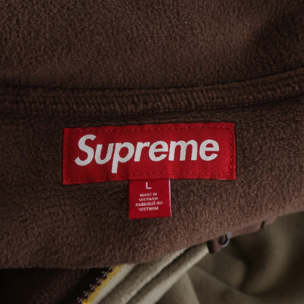 SUPREME(シュプリーム) 23AW Polartec Zip Jacket ポーラテック ジップアップ フリースジャケット ブラウン