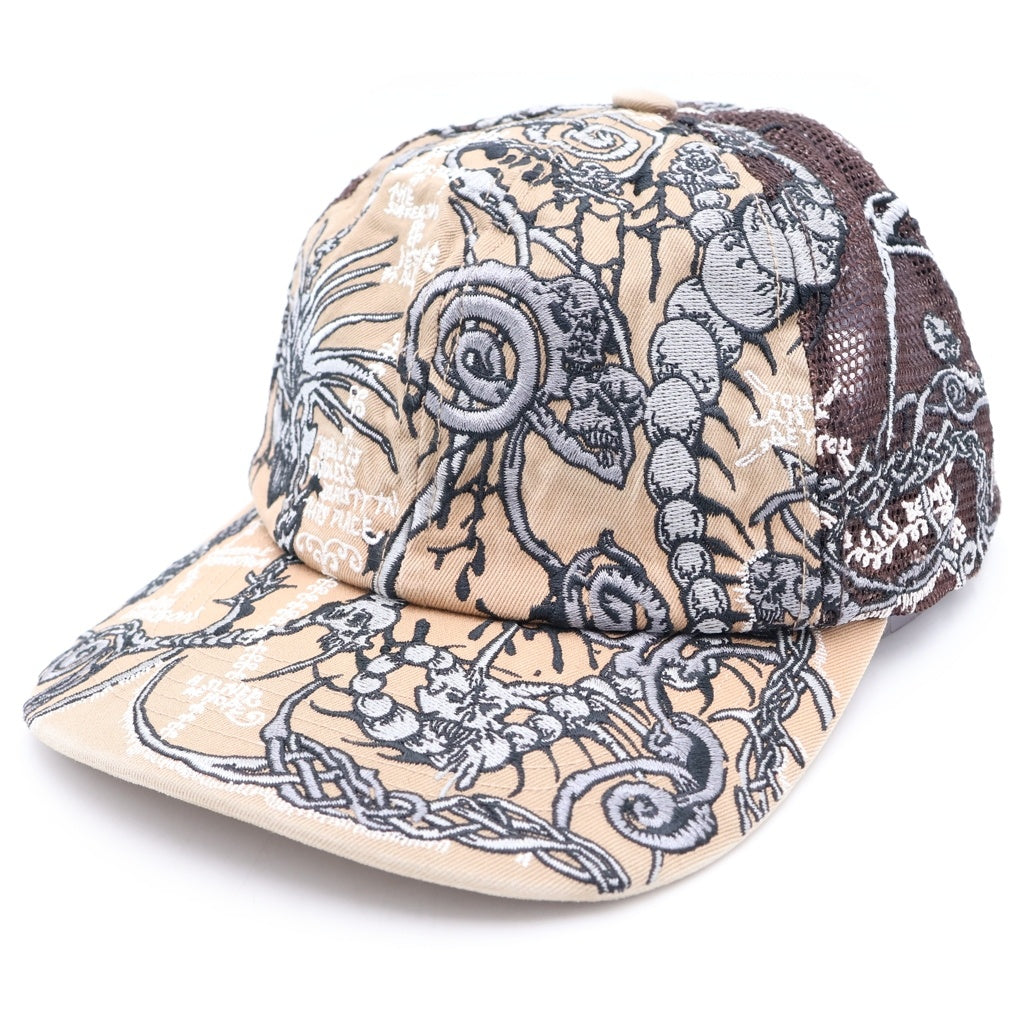SUPREME(シュプリーム) 26S Wombat Embroidered Mesh Back 6-Panel ウォンバットエンブロイダード メッシュキャップ 帽子 ブラウン