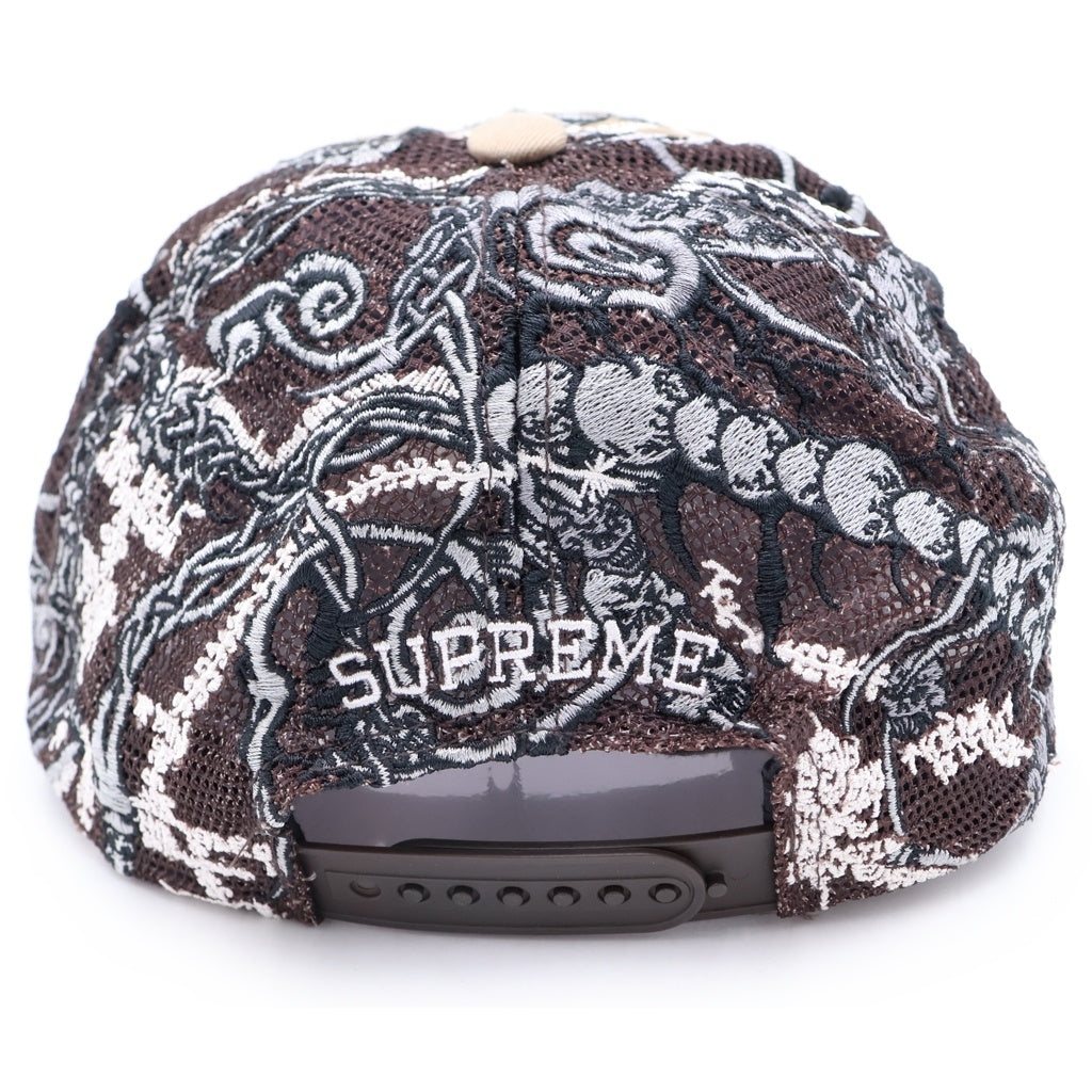 SUPREME(シュプリーム) 26S Wombat Embroidered Mesh Back 6-Panel ウォンバットエンブロイダード メッシュキャップ 帽子 ブラウン