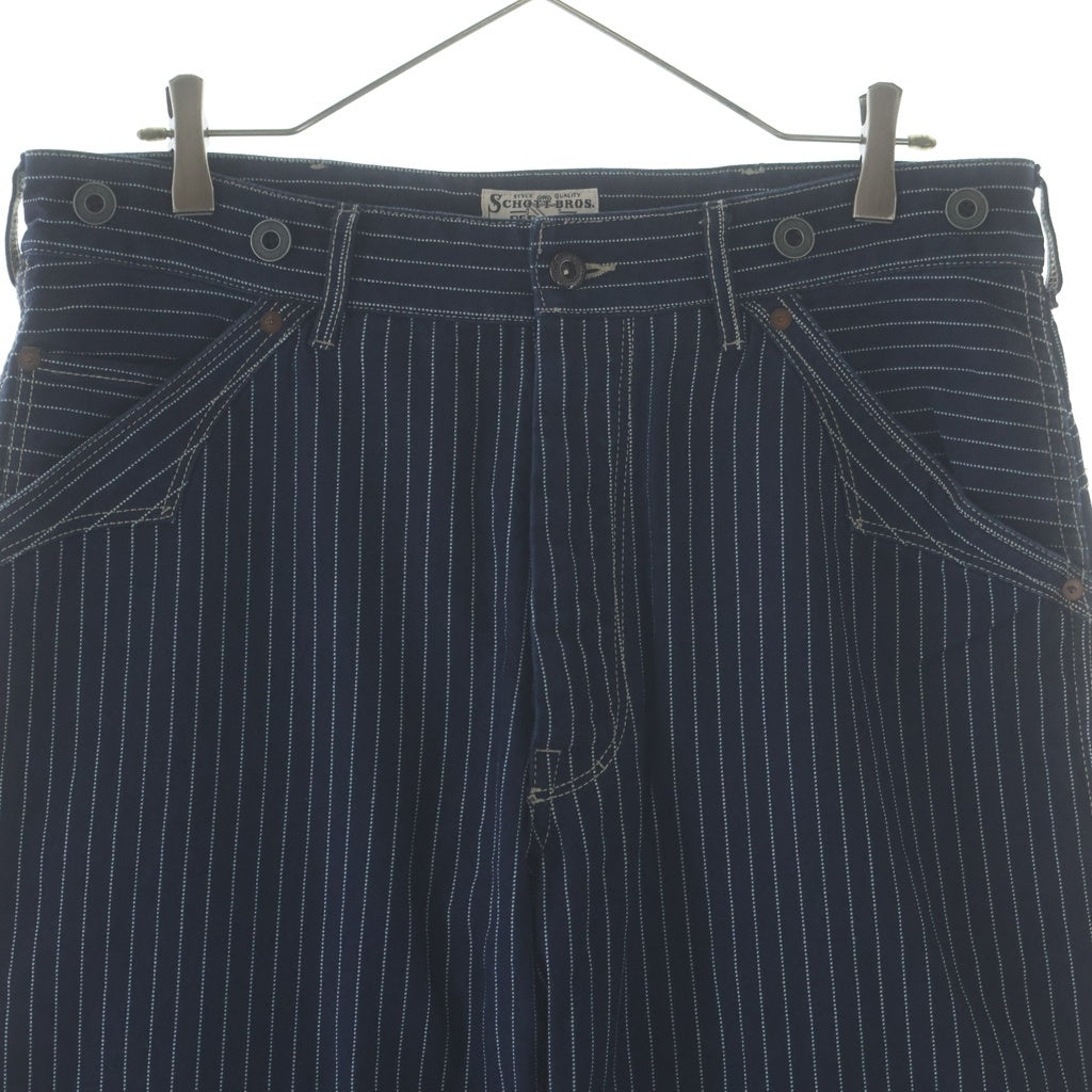 SCHOTT(ショット) OLD HICKORY DENIM PANTS ストライプ ウォバッシュ オールドヒッコリー デニムパンツ インディゴブルー 782-5911002 782-5911002