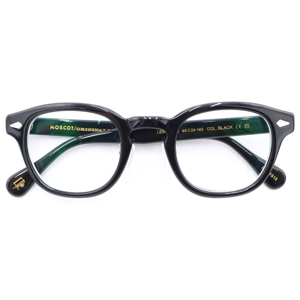 MOSCOT(モスコット) LEMTOSH レムトッシュ ウェリントン アイウェア メガネ 眼鏡 ブラック 1409921 ※度入り 1409921