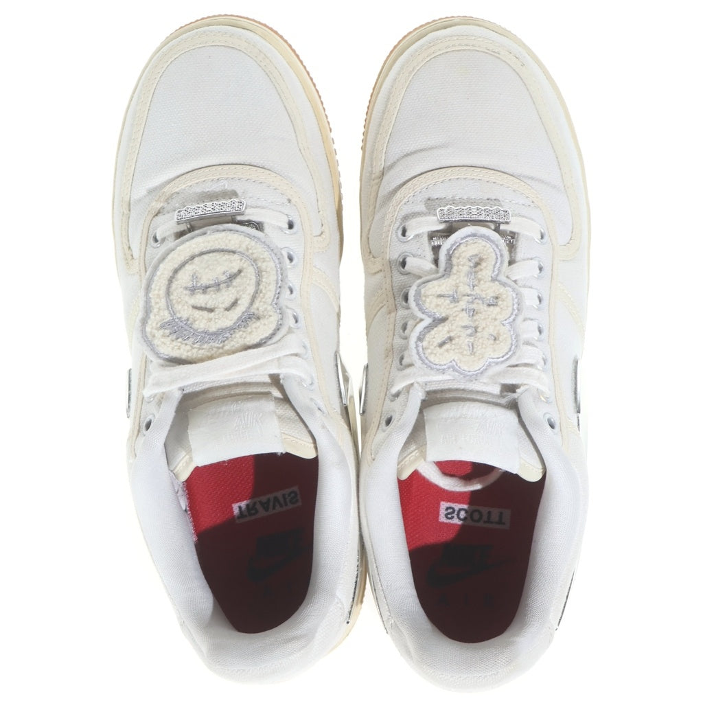NIKE(ナイキ) ×TRAVIS SCOTT AIR FORCE1 LOW エアフォース1 トラヴィススコット ローカットスニーカー ホワイト US9.5/27.5cm AQ4211-100