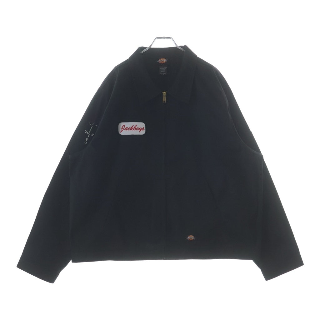 Cactus Jack(カクタスジャック) ×TRAVIS SCOTT ×Dickies WORK JACKET トラヴィススコット ディッキーズ ジップアップ ワークジャケット ブラック