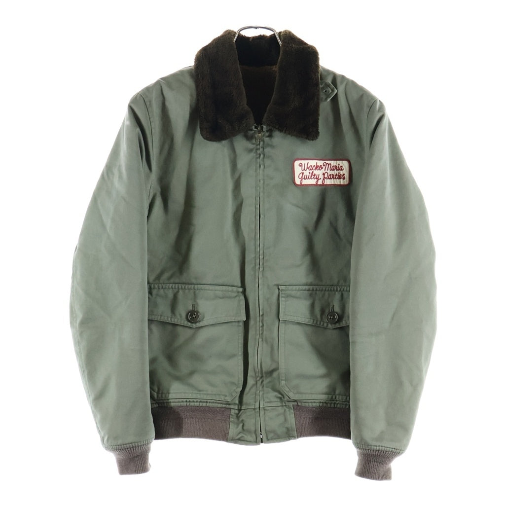 WACKO MARIA(ワコマリア) B-10 JACKET バックロゴ ファーカラー フライトジャケット カーキ