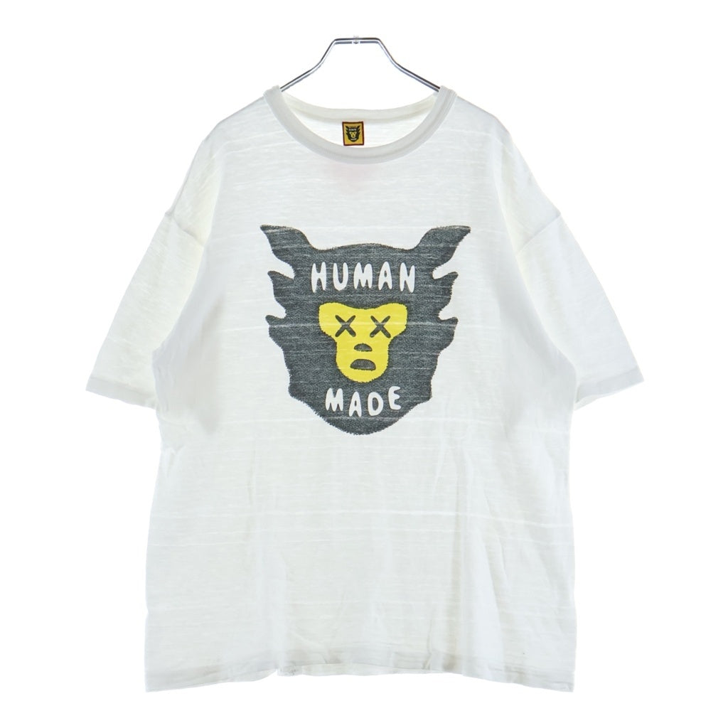 HUMAN MADE(ヒューマンメイド) ×KAWS T-Shirt ♯1 カウズ 両面プリント クルーネック半袖Tシャツ カットソー ホワイト