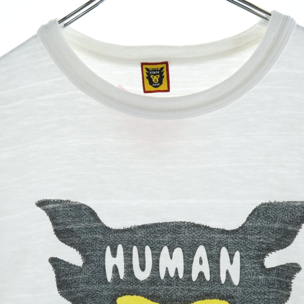 HUMAN MADE(ヒューマンメイド) ×KAWS T-Shirt ♯1 カウズ 両面プリント クルーネック半袖Tシャツ カットソー ホワイト