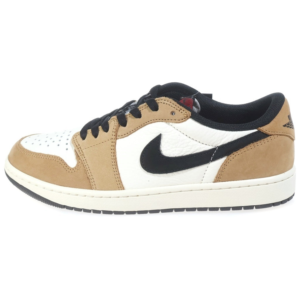 NIKE(ナイキ) AIR JORDAN1 RETRO LOW OG CZ0790-107 エアジョーダン1 レトロ ローカットスニーカー シューズ ホワイト/ブラウン US9.5/27.5cm CZ0790-107